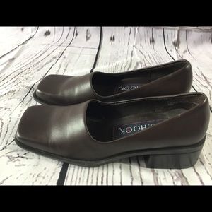 J.G. Hook Brown Leather Slip On Shoe